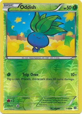 Ancient Origins Oddish #1/98 reverse holo